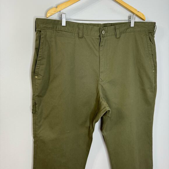 Duluth Men's DuluthFlex Ballroom Khaki Cargo Pants Sz.42x32 Green Workwear - Picture 2 of 13